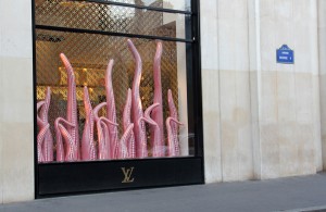 The Louis Vuitton Maison on Champs-Elysées in Paris