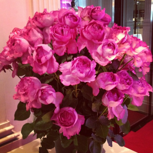 Stunning flowers at Piaget Press Day