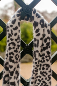 Leopard-Print Angora-Blend Scarf Michael Kors