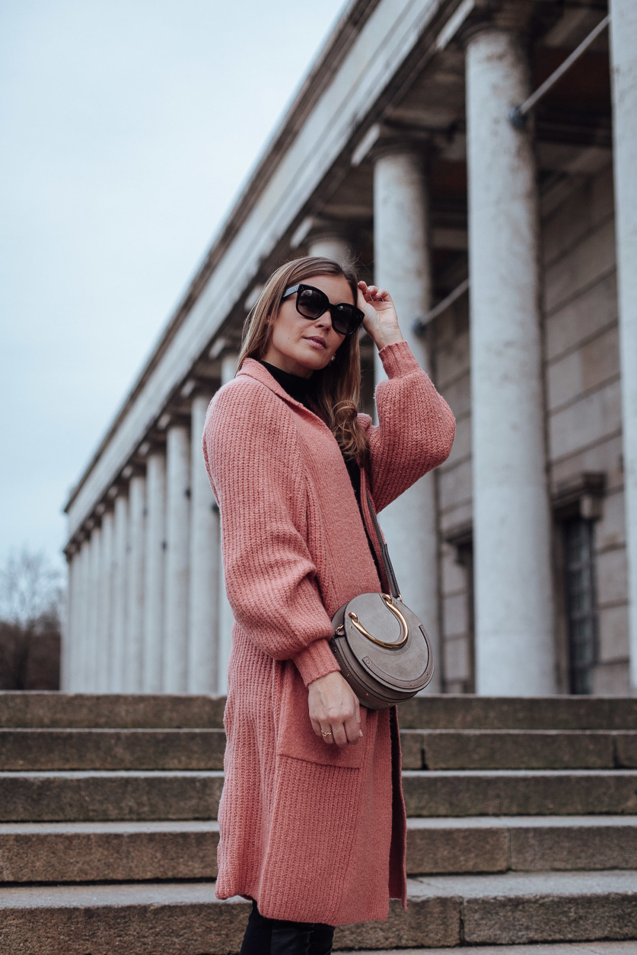 rollkragen kleid oversize